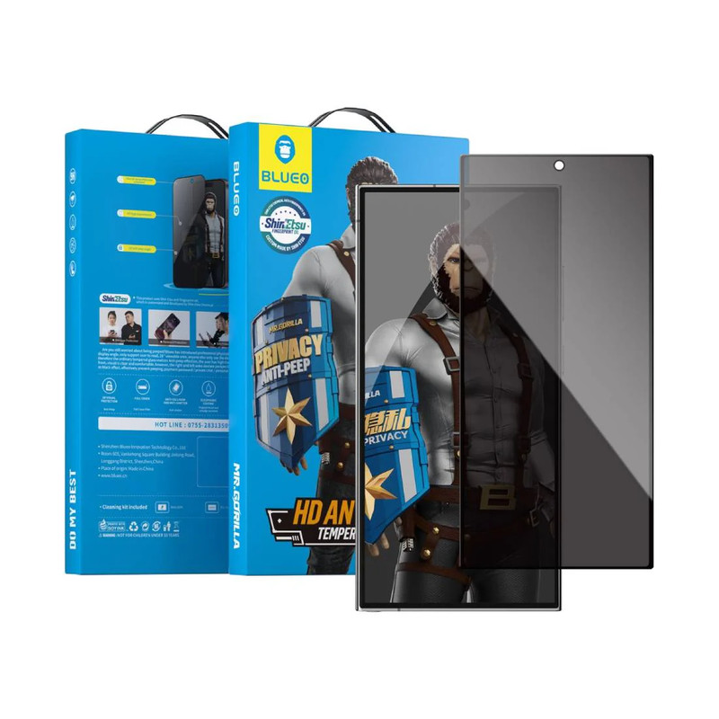 Blueo Anti-Peep Tempered Glass Screen Protector - Samsung S24 Ultra - أكسسوار